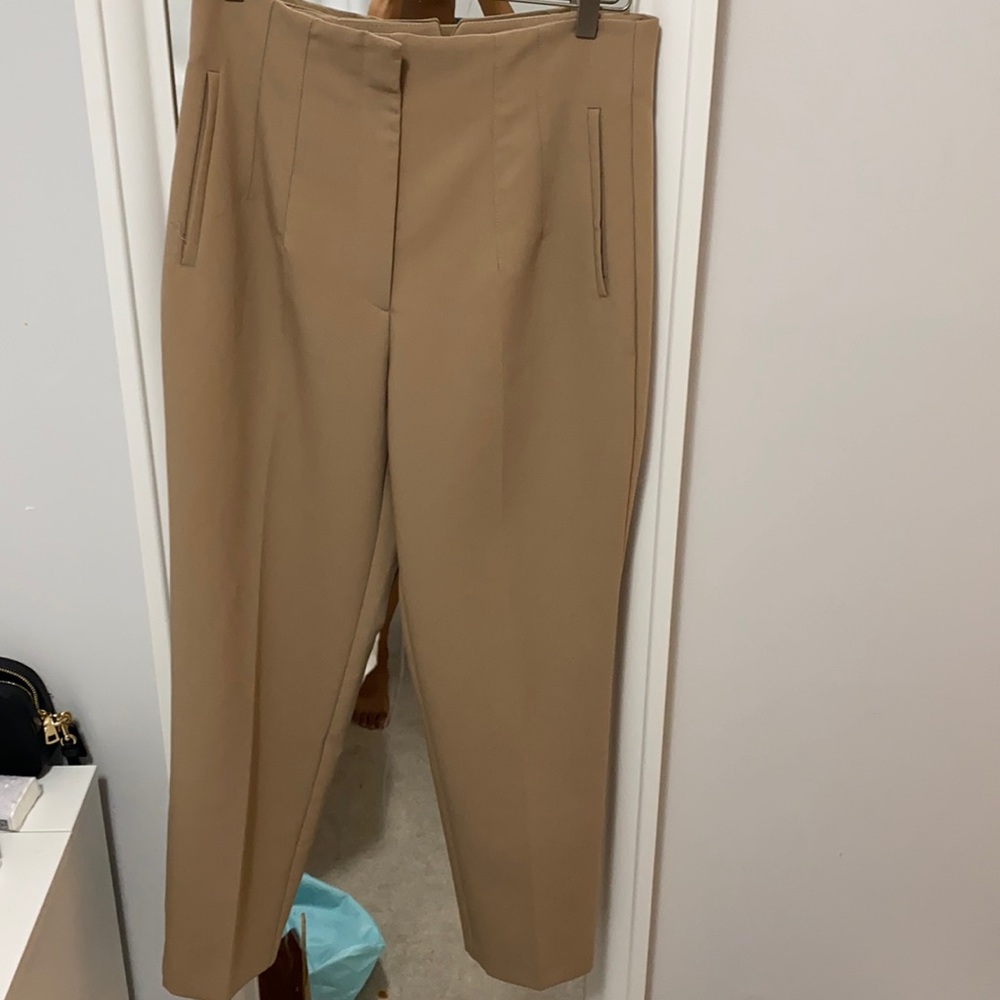 Zara Taupe Brown - High Waisted pants